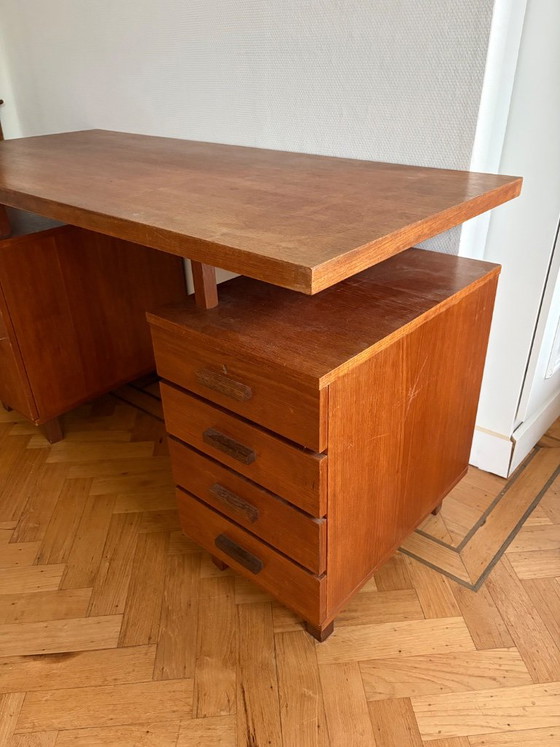 Scrivania in legno Midcentury con piano flottante – Scrivanie (photo 5 of 8)