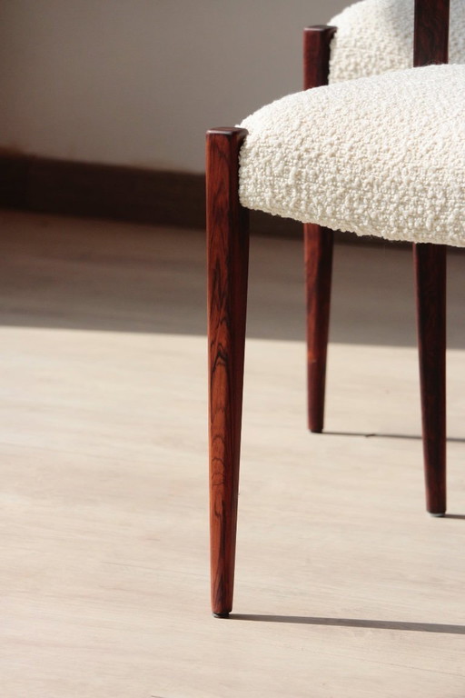 Set of 4 Scandinavian rosewood chairs - Otto Møller style | Vintage restored