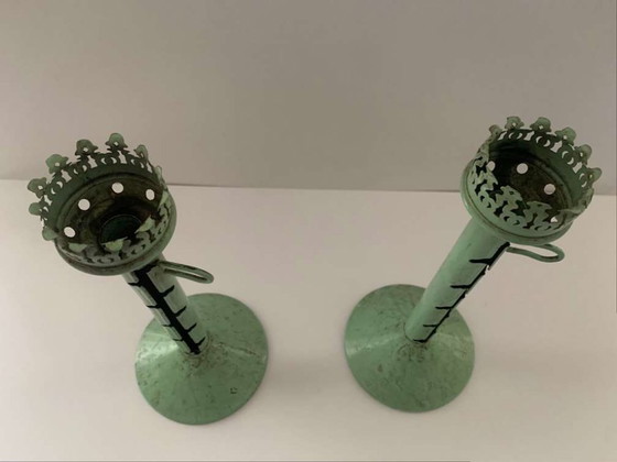 Image 1 of 2 Bauhaus Windlichten Kandelaars Kandelaars Marianne Brandt Ruppel Ruppelwerke