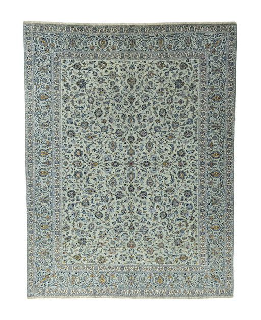 Liège signé Kashan - 397 x 306 cm - Vert pistache