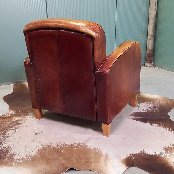 Image 1 of Fauteuil vintage en peau de mouton