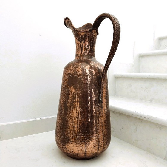Image 1 of  Decorative Jug in Hammered Copper – Rustic and Timeless Charm