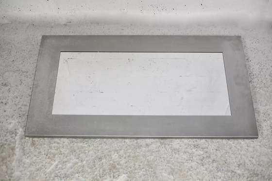 Image 1 of Grote stalen spiegel 70's