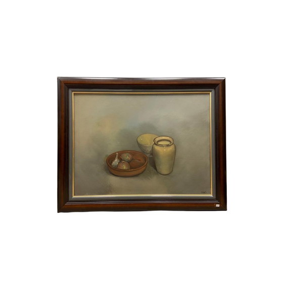 Image 1 of Vintage oil on panel "Still life"