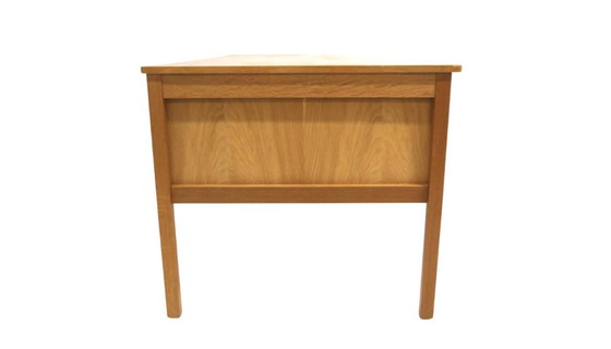 Image 1 of Scandinavian Double-Sided Oak Desk 1960 – Sweden