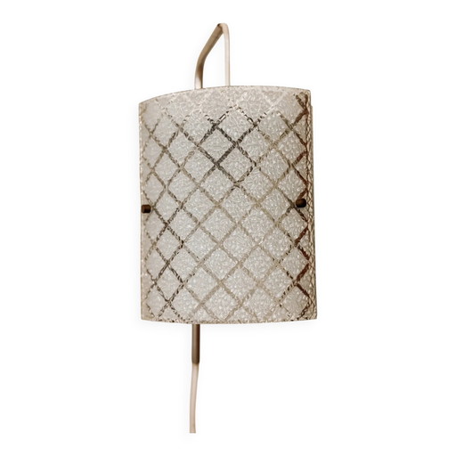Mid-Century Wandleuchte aus Glas, 1960er Jahre