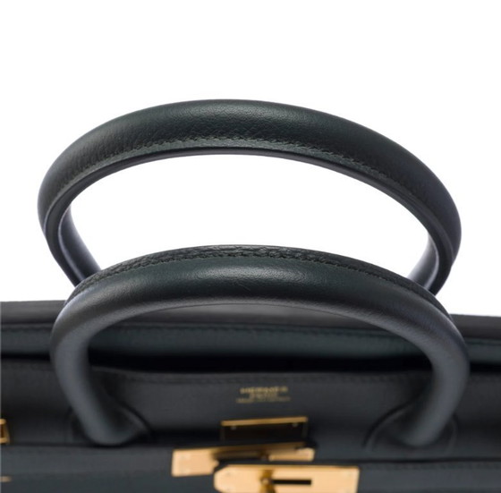 Image 1 of Sac HERMES Birkin 30 en Cuir Vert - 103372 Prix de vente