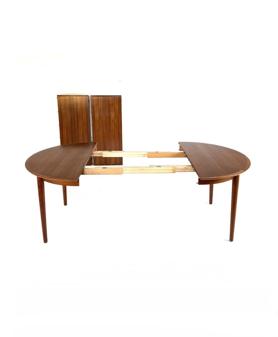 Image 1 of Vintage extendable Danish teak dining table, 1960s