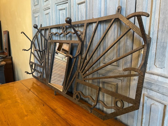 Image 1 of Wandgarderobe, Art-déco-Stil, 1930er Jahre, Französisch