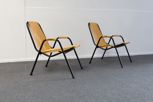 Rohé Noordwolde - Rudolf Wolf - Armchair (2) - Steel, Plastic - Rare