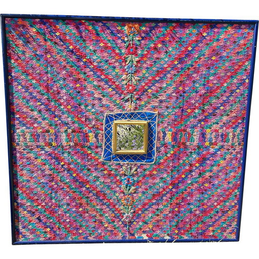 Klassischer mehrfarbiger indischer Teppich, 1970