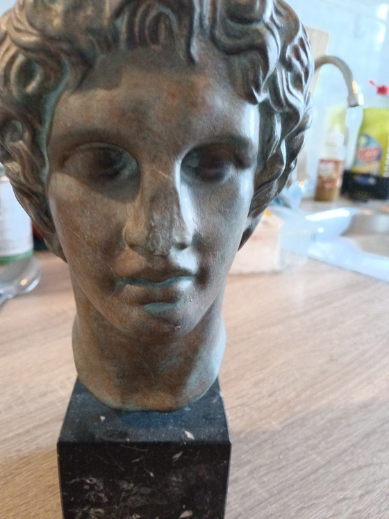 Image 1 of Bronze bust of Alexander the Great