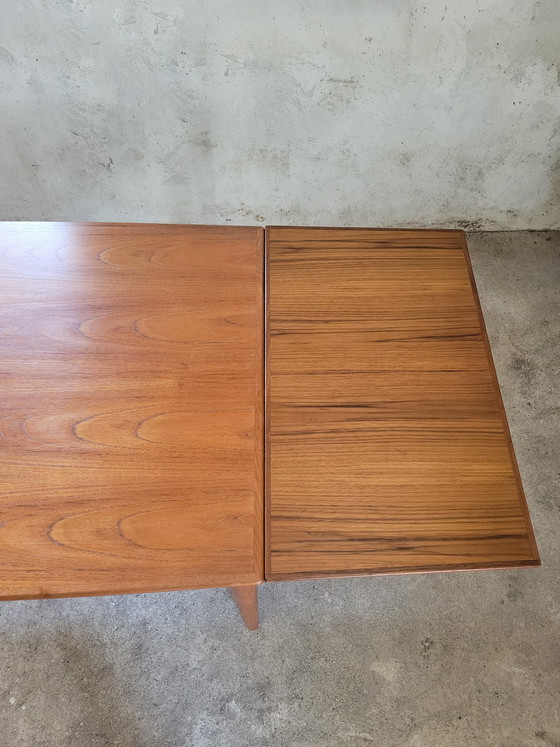 Image 1 of Table de salle à manger extensible en teck par Grete Jalk pour Glostrup