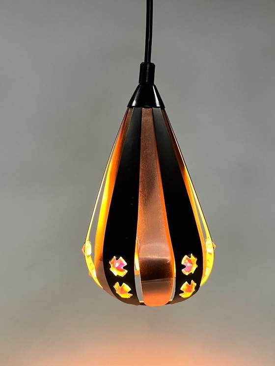 Image 1 of intage Druppel Hanglampje, Werner Schou, 1960's Denemarken