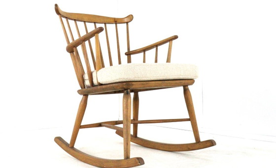 Image 1 of Børge Mogensen for FDB Møbler rocking chair armchair vintage