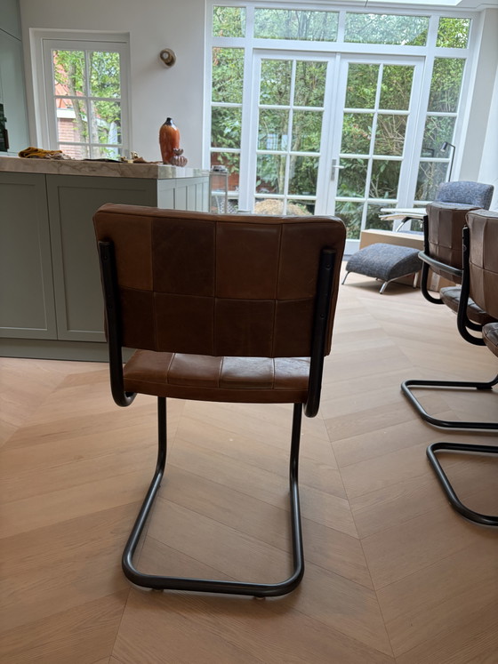 Eetkamerstoelen Jess Design – Leather, Metal (photo 3 of 7)