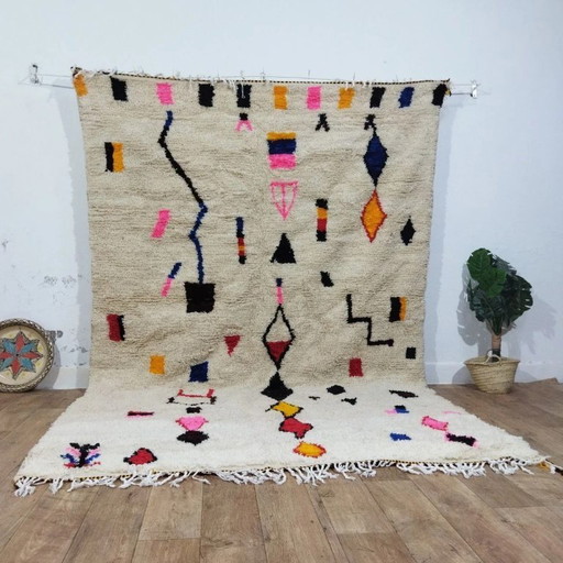 Berber Rug XXL Wool – Handcrafted Moroccan Artistry (300 × 195 cm)