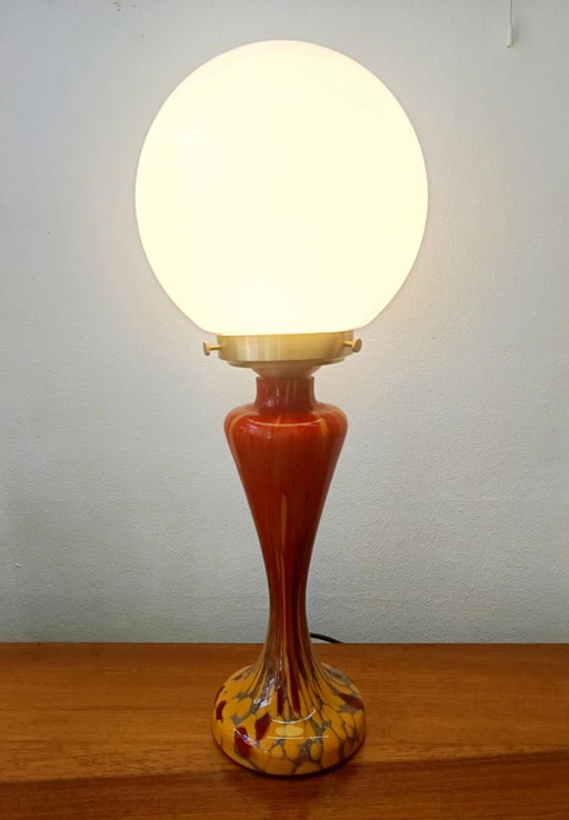 Art Nouveau Glass Lamp