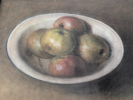 Natura morta II - Disegno a pastello olandese di Johan Hendrik Baartscheer, inizio XX secolo (photo 2 of 9)