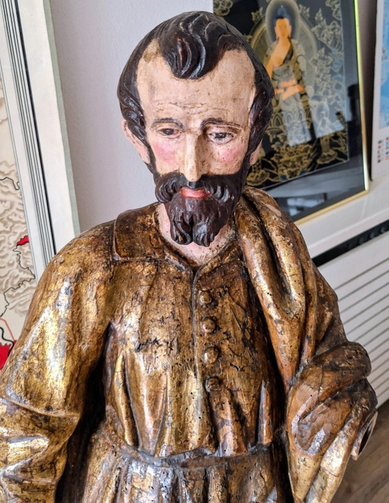 Image 1 of 18th-century Spanish colonial statue