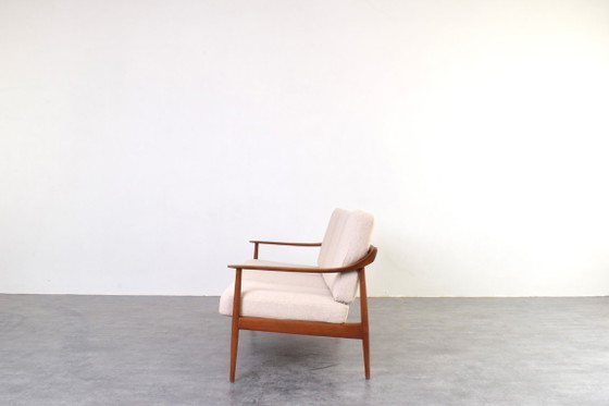 Canapé en teck de style Mid-Century de Knoll Antimott, années 1960 – Canapés 3 places, Wood, Wool (photo 5 of 15)