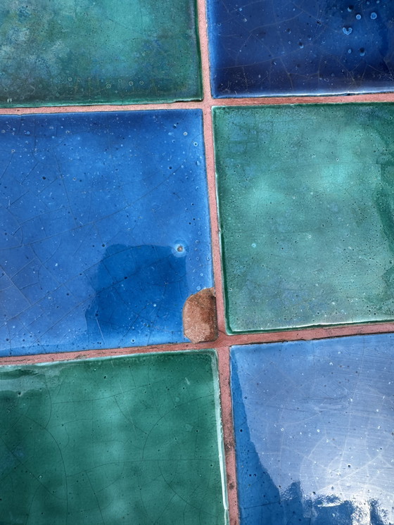 Image 1 of Bespoke Tiled Table - St Tropez