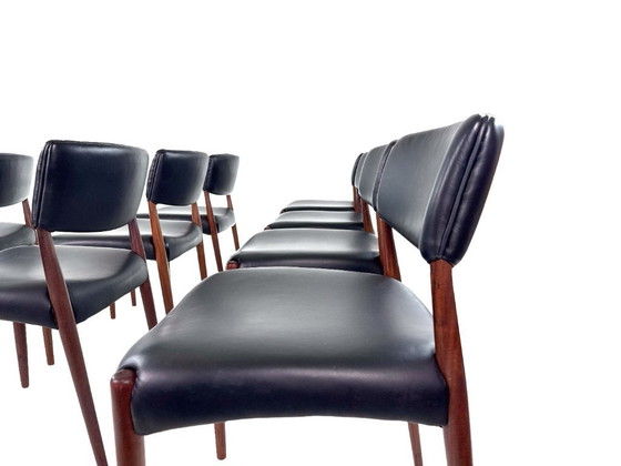 Image 1 of Set di 8 sedie danesi in teak di Aksel Bender Madsen e Ejnar Larsen
