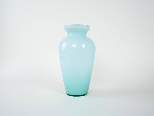 Vaso in vetro, design italiano, anni '70, prodotto in Italia