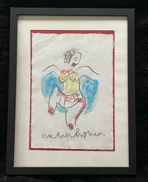 Anton Heyboer (1924-2005) - Danseur – schilderijen tekeningen, Paper (photo 2 of 5)