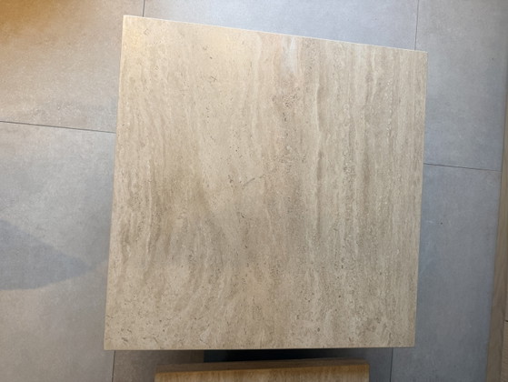 Set of 2 Travertine Coffee tables Richmond Interiors (photo 4 of 7)