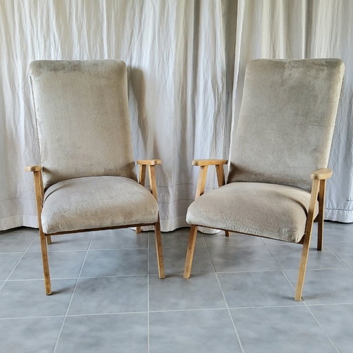 Paire de fauteuils vintage 