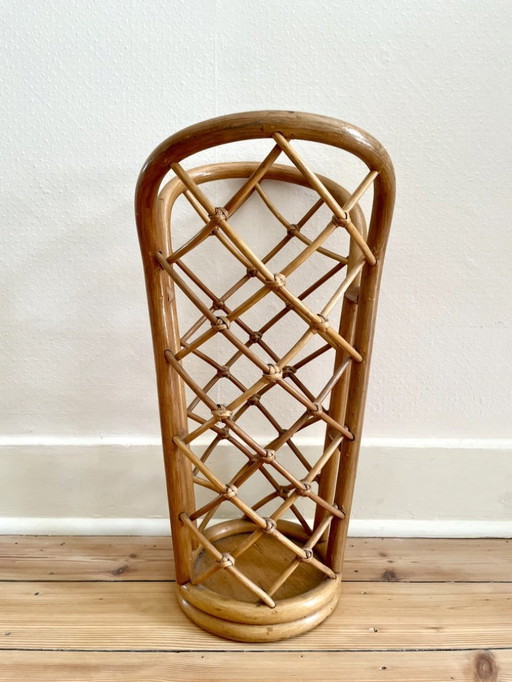 Rattan umbrella stand