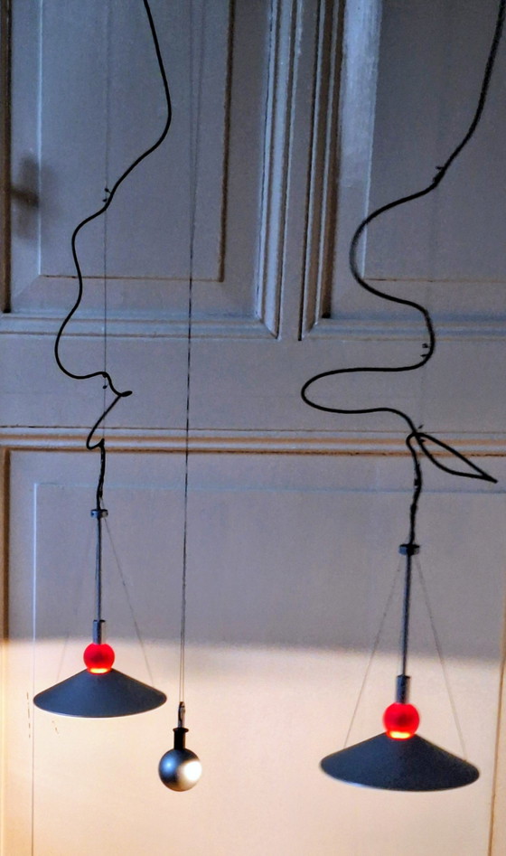 Gemelli par l'Italien Debsch, années 1980/90 – Suspensions, Metal (photo 12 of 15)