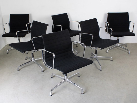 Image 1 of 6X Vitra Ea 108 Conference Chair Design Charles Eames