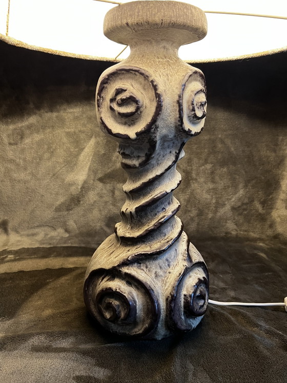 Brutalist XL Table Lamp – Carstens Tönnieshof Style with Kaiser Fixture – Vintage 60s/70s (photo 2 of 15)
