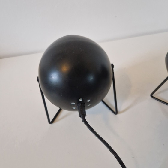 Image 1 of Set di 2 lampade a globo, luci notturne, applique da parete, faretti anni '90