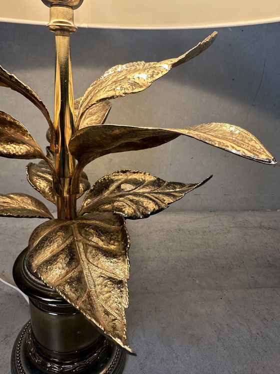 Image 1 of Lampe de table vintage de style Hollywood Regency « palmier »