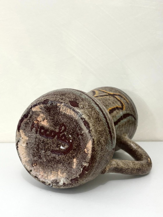 Image 1 of Mid-century Accolay ceramic vase, signed