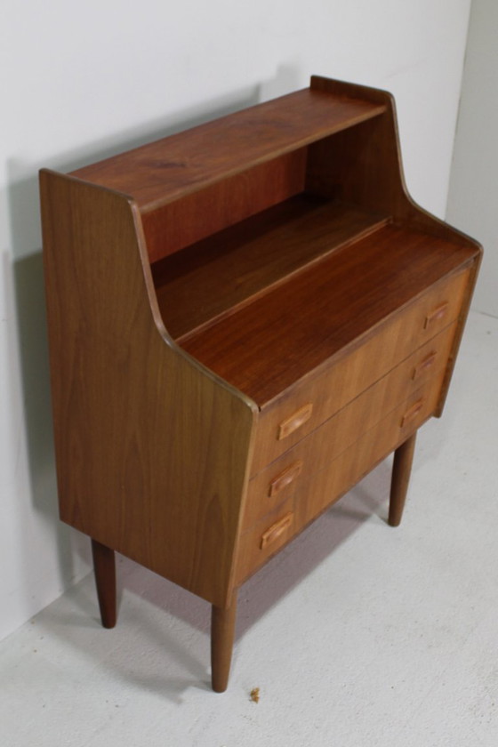 Image 1 of Vintage secretaire, bureau, wandkast Deens Design