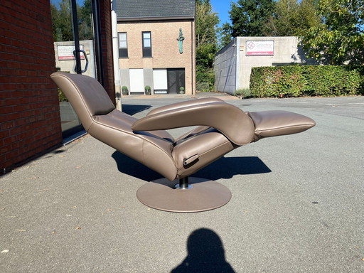 Sehr neu Jori Symphony Liegestuhl Lipano taupe Leder