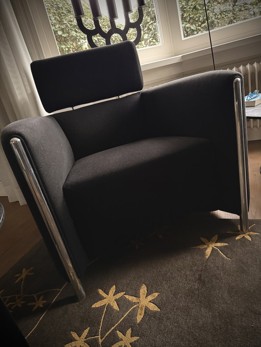 Leolux Armchairs, Black