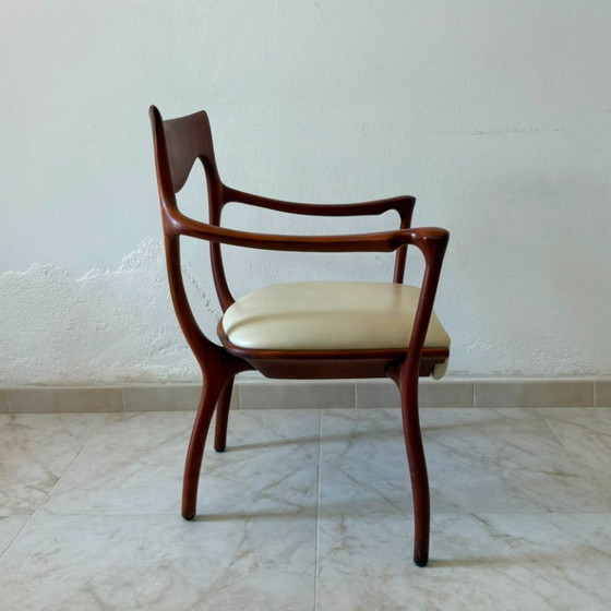 Een paar Hypnos-fauteuils uit de Ceccotti-collectie. – Ceccotti Collezioni, Wood, Leather (photo 5 of 8)