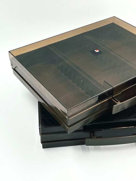 Duo van Flair audiocassettekoffers, Tafelaccessoires, Kunststof, Bruin, Modern (foto 4 van 15)