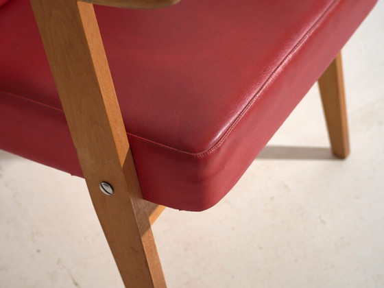 Poltrone rosse stile vintage (c.1960). Set di 2 pezzi – Retro (photo 31 of 40)