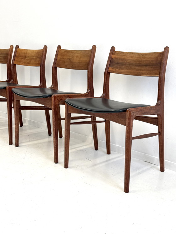 4 sillas de comedor danesas – Wood, Skai, Vintage (photo 2 of 11)