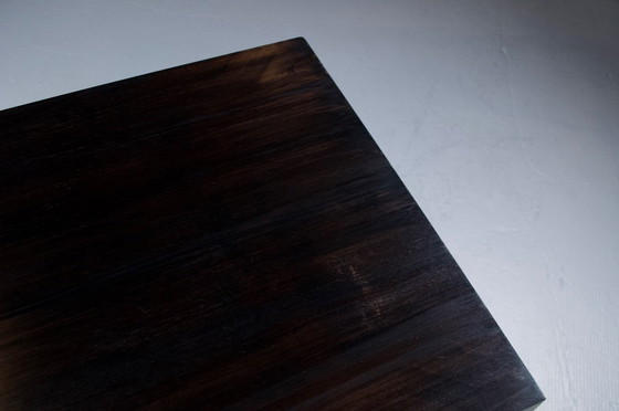 Image 1 of FLORENCE KNOLL SIDEBOARD MODEL 116 WOOD, LEATHER AND RAFFIA 1960