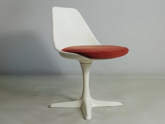 Image 1 of Silla original Arkana Tulip de M. Burke de la colección Star de los años 60. Silla Space Age.