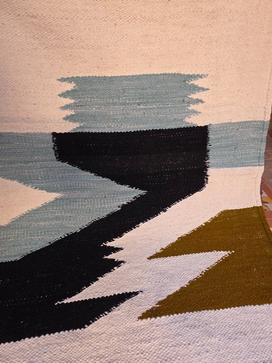 Image 1 of Tappeto marocchino Kilim a tessitura piatta 150 x 100 cm