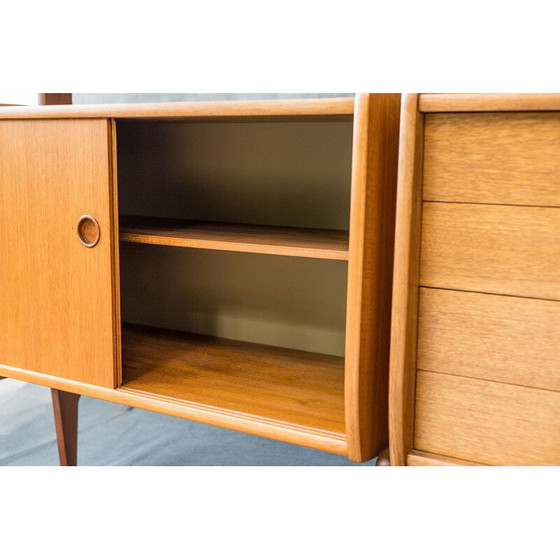 Image 1 of Vintage Rival teak wall unit by John Texmon for Blindheim Møbelfabrikk, Norway 1960