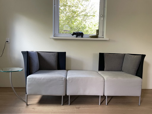 2x Montis Scene armchairs with 1x stool
